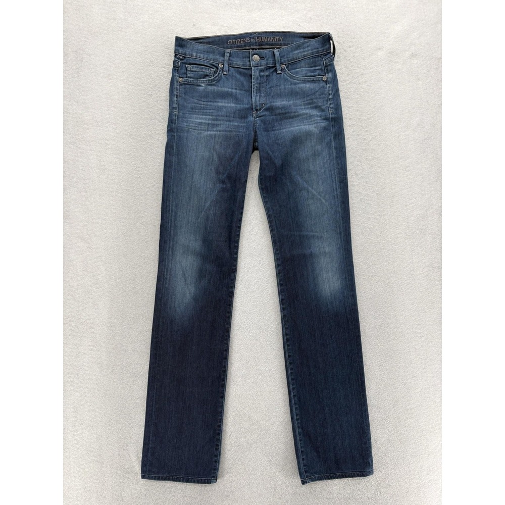 Citizens Of Humanity Ava Straight Jeans Womens 28 Blue Wash Low Rise Stretch